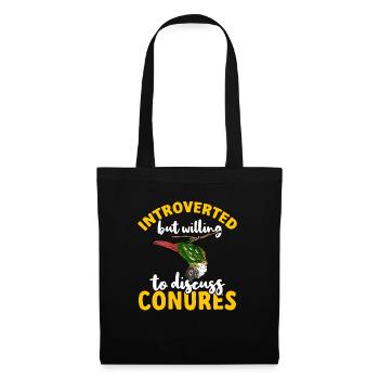 Molinasittich Perroquet Oiseau Perruche du Soleil - Sac en tissu - noir - Devant