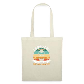 Crypto Papa comme un papa normal mais beaucoup plus intelligent - Sac en tissu - nature - Devant