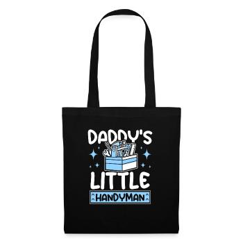 Daddy's little handyman - Stoffbeutel - Schwarz - Vorne