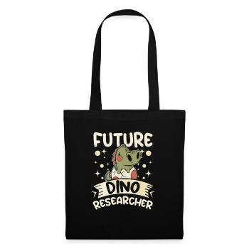 Enfants dinosaure futur dino chercheur - Sac en tissu - noir - Devant