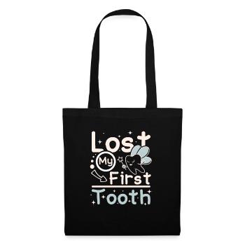Tooth fairy lost my first tooth - Stoffbeutel - Schwarz - Vorne