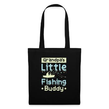 Grandpas little fishing buddy - Tote Bag - black - Front