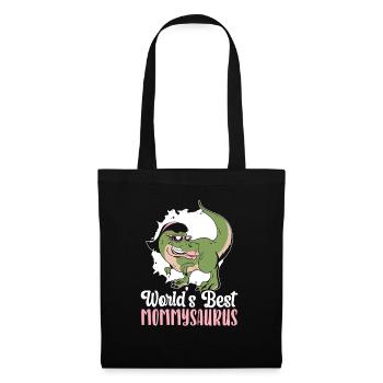 Weltbester Mommysaurus Dinosaurier Mütter Tag - Stoffbeutel - Schwarz - Vorne