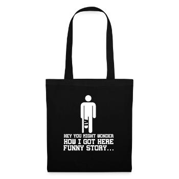 Funny recovery Broken leg Good recovery - Tote Bag - black - Front