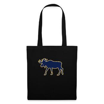 Alaska Tshirt Hommes Femmes Enfants USA Pôle Nord - Sac en tissu - noir - Devant