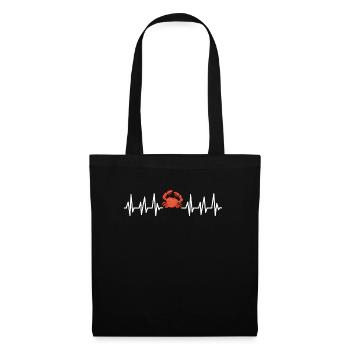 Cancer Cadeau Crevette Crabe Homard Scorpion - Sac en tissu - noir - Devant