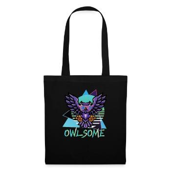 Owlsome Owl Lover Nocturnal Bird Owl Whisperer - Tote Bag - black - Front