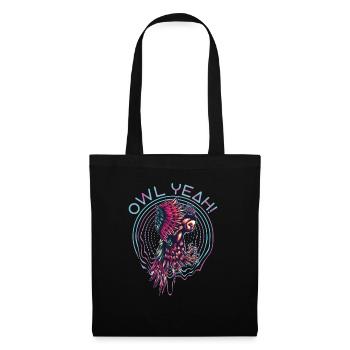 Owl Yeah Owl Lover Nocturnal Bird Owl Whisperer - Tote Bag - black - Front