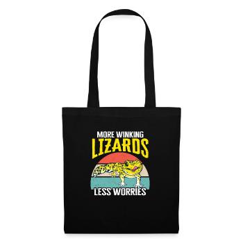 Leopard Gecko Lizard Reptiles Herpetologist - Tote Bag - black - Front