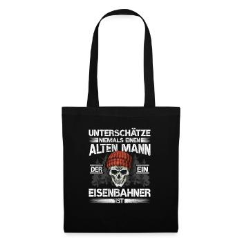 Eisenbahner - Stoffbeutel - Schwarz - Vorne