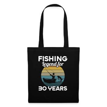 This fishing legend is 30 years 30 birthday - Tote Bag - black - Front