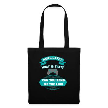 Real Life Gaming T-Shirt - Tote Bag - black - Front