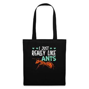 J’aime vraiment les fourmis Insect Ant Whisperer - Sac en tissu - noir - Devant