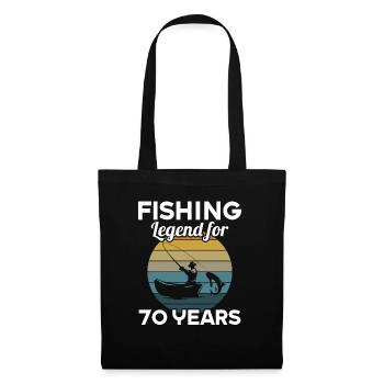 This fishing legend is 70 years 70 birthday - Tote Bag - black - Front