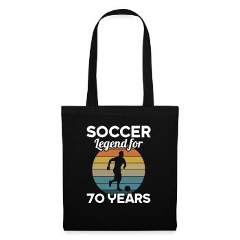 This football legend is 70 years 70 birthday - Tote Bag - black - Front
