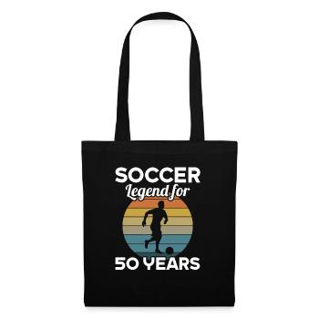 This football legend is 50 years 50 birthday - Tote Bag - black - Front