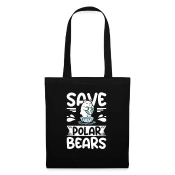Save polar bears - Tote Bag - black - Front