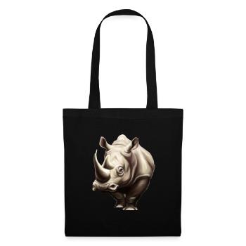 Cute Rhinoceros Rhino - Tote Bag - black - Front