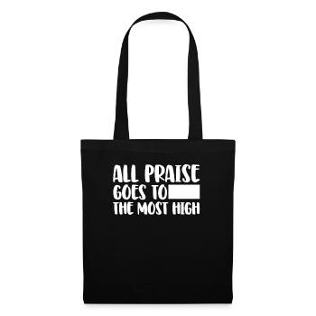 All Praise Goes To The Most High Hebrew Israelite - Tote Bag - black - Front