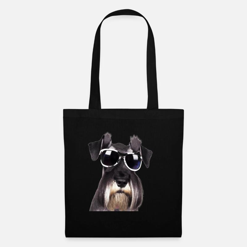 Miniature Schnauzer - Sac en tissu - noir