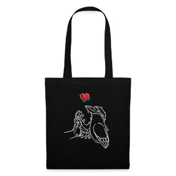 Laughing Hans Vogel Jägerliest With Hand - Tote Bag - black - Front
