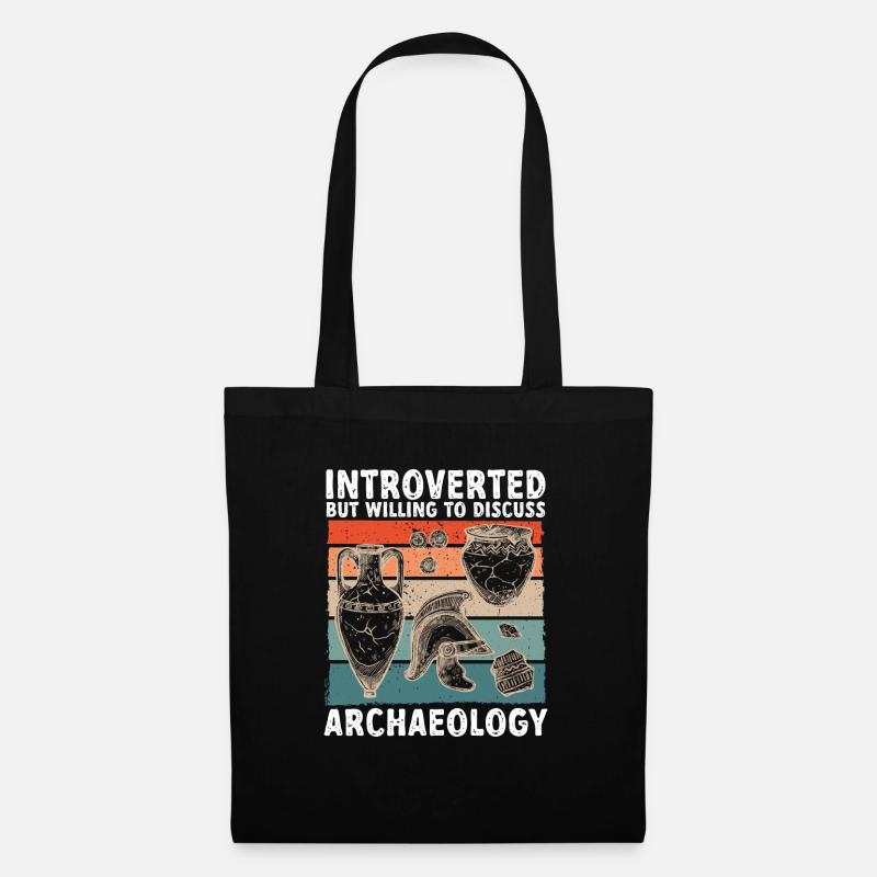 Archäologie Geschenk Archäologe - Stoffbeutel - Schwarz