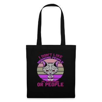 I DON T LIKE PEOPLE - Stoffbeutel - Schwarz - Vorne