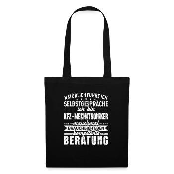 Kfz Mechatroniker - Stoffbeutel - Schwarz - Vorne