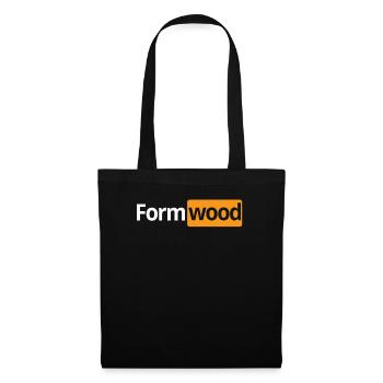 Form Wood - Tote Bag - black - Front