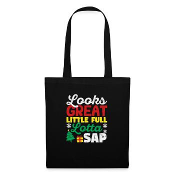 Looks great Small Full Lotta Sap Christmas - Tote Bag - black - Front