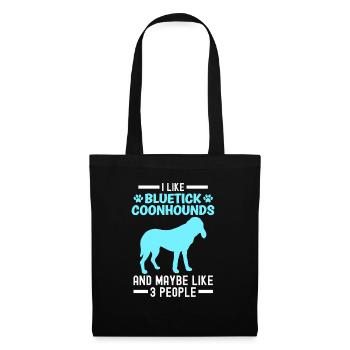 Bluetick Coonhound Gift Funny Saying - Tote Bag - black - Front