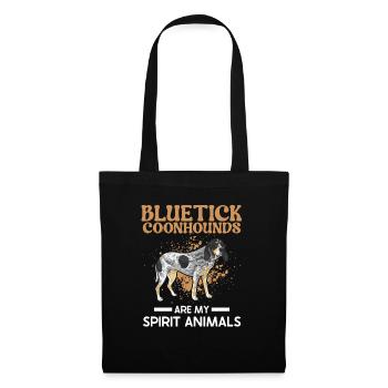 Bluetick Coonhound Gift Funny Saying - Tote Bag - black - Front