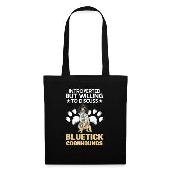 Bluetick Coonhound Gift Funny Saying - Tote Bag - black - Front