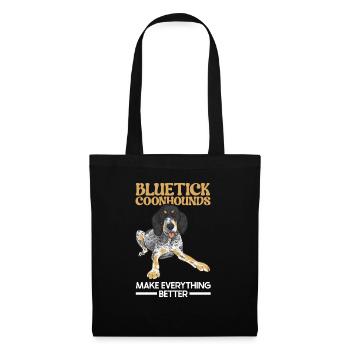 Bluetick Coonhound Gift Funny Saying - Tote Bag - black - Front