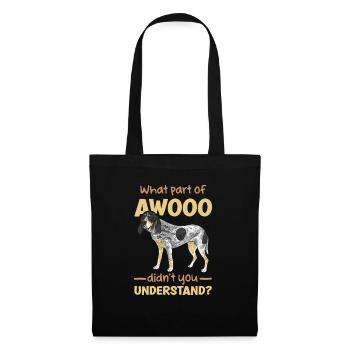 Bluetick Coonhound Gift Funny Saying - Tote Bag - black - Front