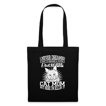 Super Cat Mom Cat Cat Lover - Tote Bag - black - Front