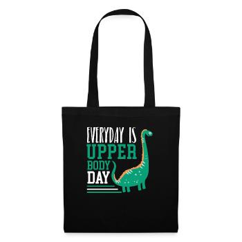 Everyday Is Upper Body Day Fitness Brachiosaurus - Tote Bag - black - Front