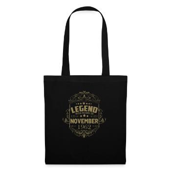 60e anniversaire Proverbes Novembre 1962 60 ans homme - Sac en tissu - noir - Devant
