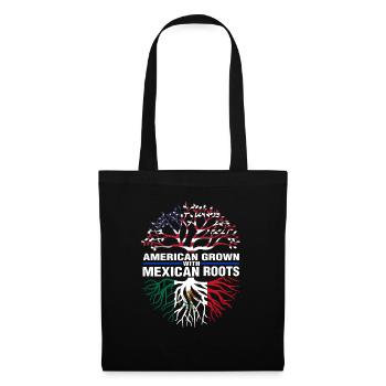 Mexican Roots American Grown - Tote Bag - black - Front