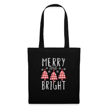 Amazing Xmas PJs Funny Christmas Pajamas Merry and - Stoffbeutel - Schwarz - Vorne