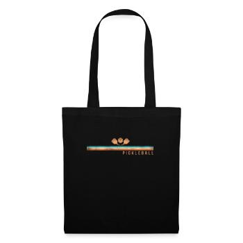 Pickleball Rétro Vintage - Sac en tissu - noir - Devant