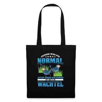 Früher War Ich Normal Jetzt Habe Ich Einen An Der - Stoffbeutel - Schwarz - Vorne