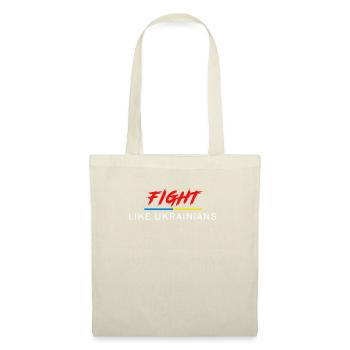 Combattez comme les Ukrainiens - Sac en tissu - nature - Devant