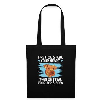 Airedale Terrier Dog - Tote Bag - black - Front
