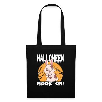 Halloween Zombie Tiere Halloween Hase - Stoffbeutel - Schwarz - Vorne