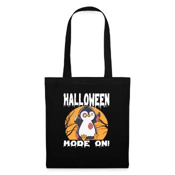 Halloween Zombie Animaux Halloween Pingouin - Sac en tissu - noir - Devant