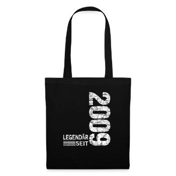 Geburtstag Geboren 2009 Mann Legendär seit 2009 - Stoffbeutel - Schwarz - Vorne