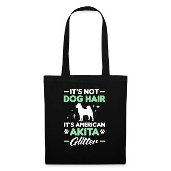 Akita Inu américain - Sac en tissu - noir - Devant