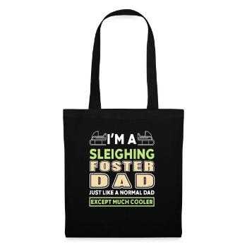 I'm A Sleighing Foster Dad Cooler Dad Funny - Tote Bag - black - Front