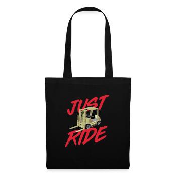 Just Ride Awesome Retro Forklift Operator Présent - Sac en tissu - noir - Devant
